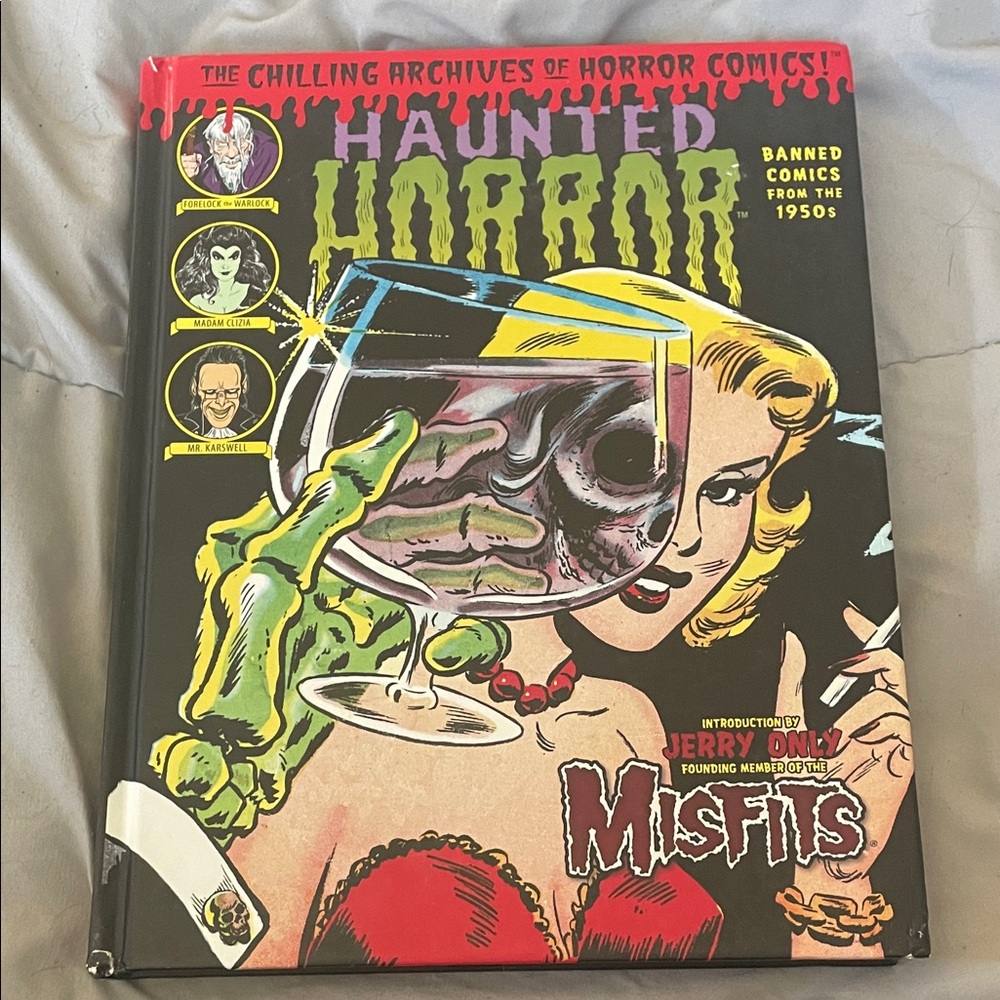 Haunted Horror Coffee Table Book - Bold Retro Comic Cover